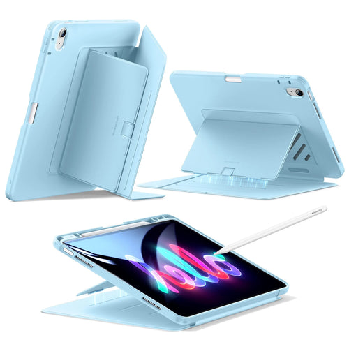 iPad Air 13" (M4) 2026 Flip Magnetic Case with Pencil Holder - Sky Blue