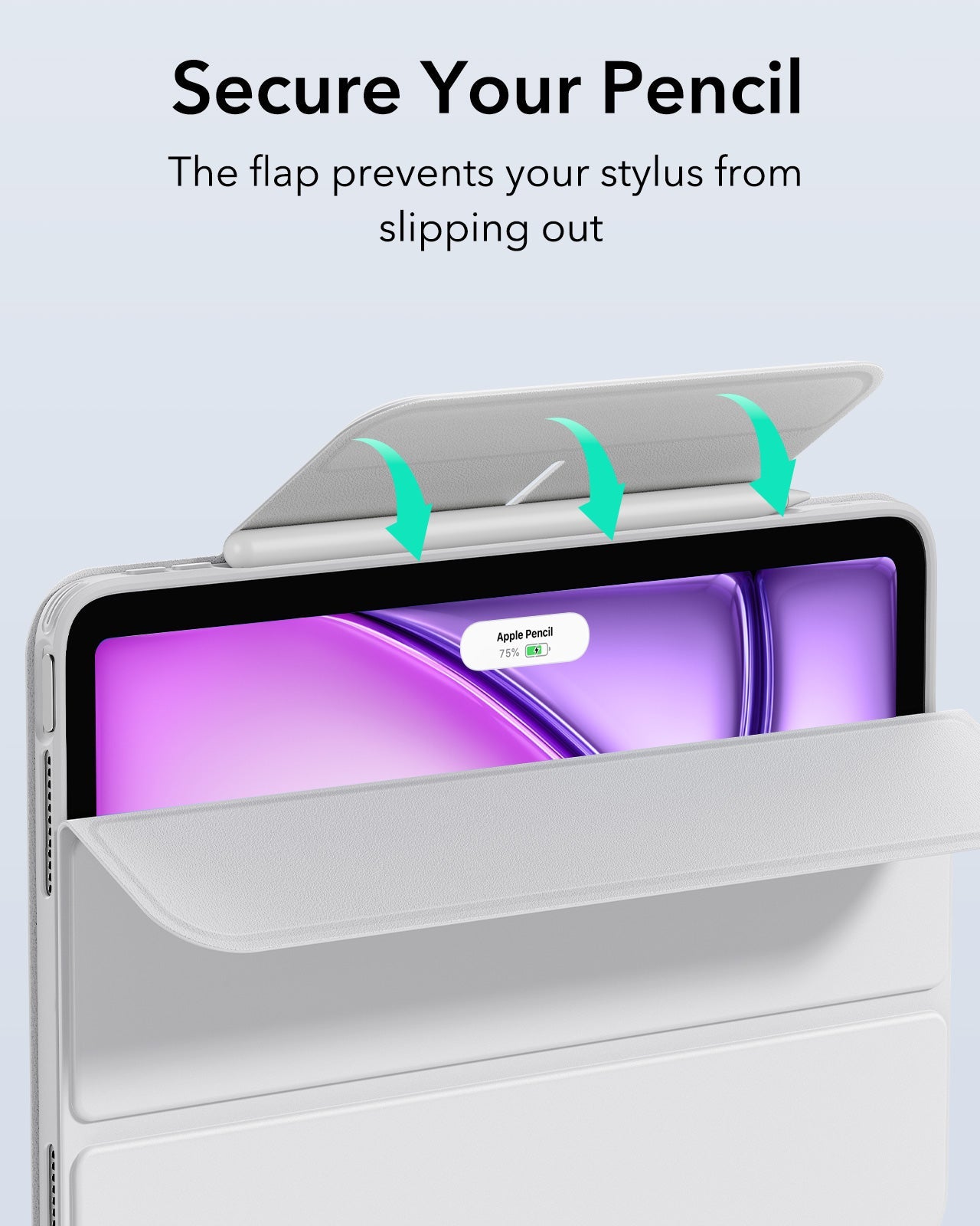 iPad Air 13" (M4) 2026 Rebound Hybrid Case 360 - Brilliant White ESR ESR