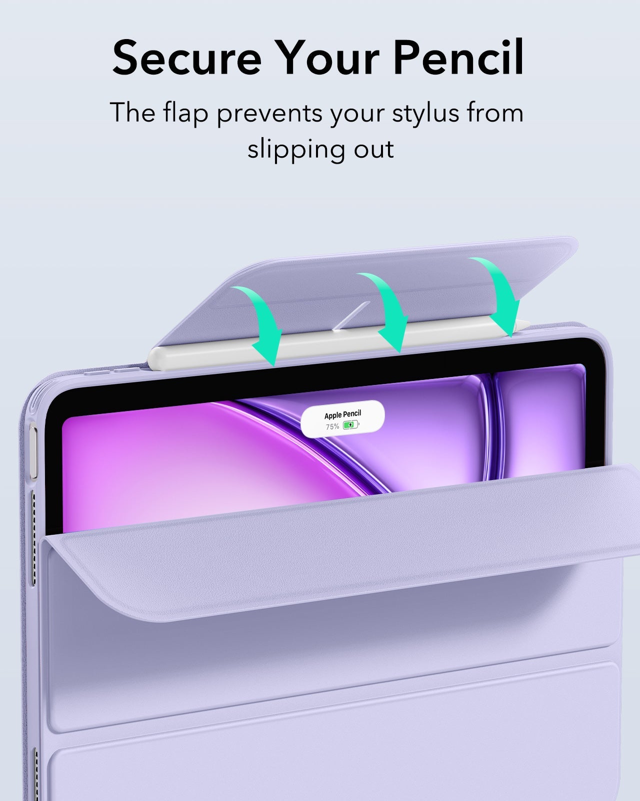 iPad Air 13" (M4) 2026 Rebound Hybrid Case 360 - Light Purple ESR ESR