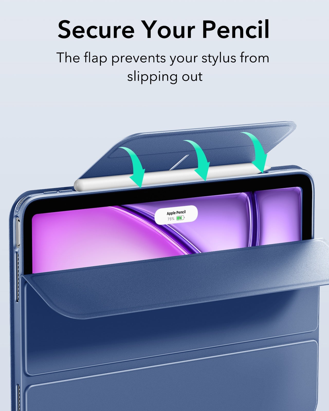 iPad Air 13" (M4) 2026 Rebound Hybrid Case 360 - Navy Blue ESR ESR