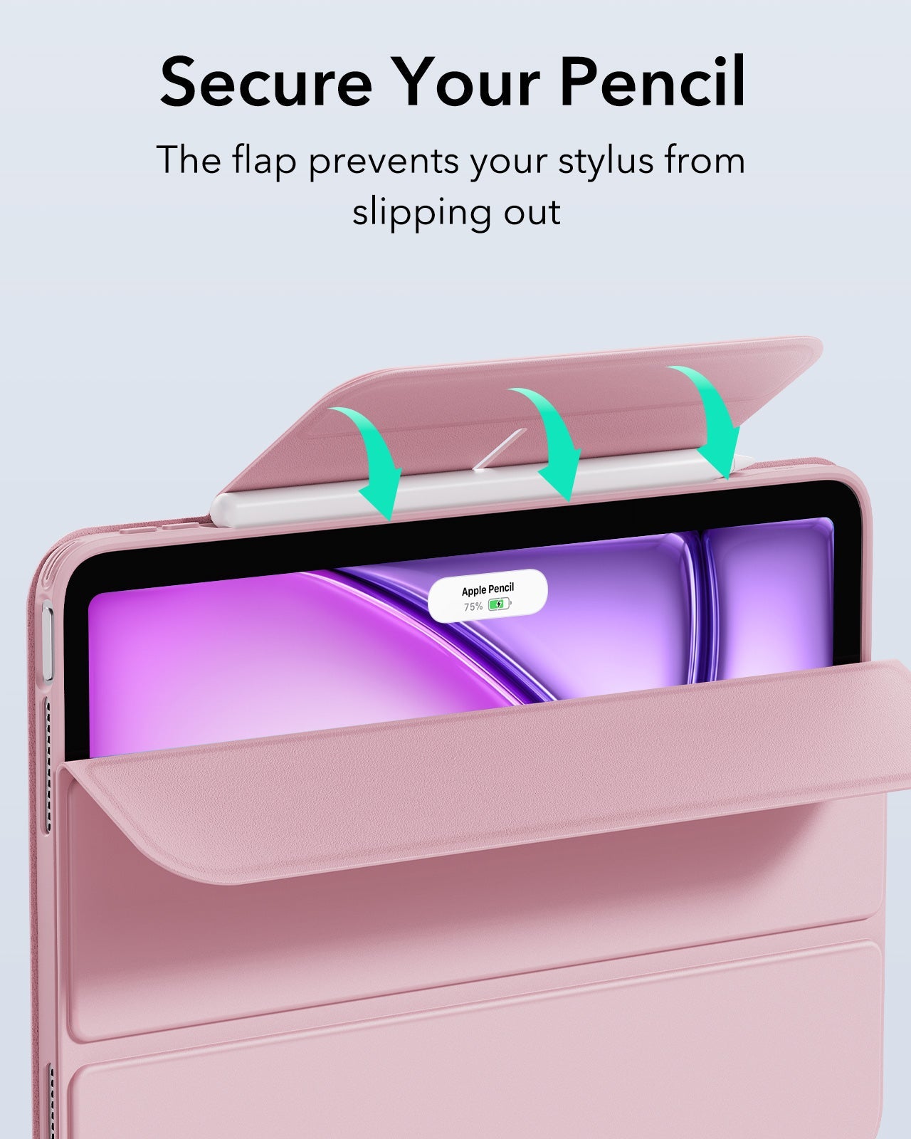 iPad Air 13" (M4) 2026 Rebound Hybrid Case 360 - Pink ESR ESR