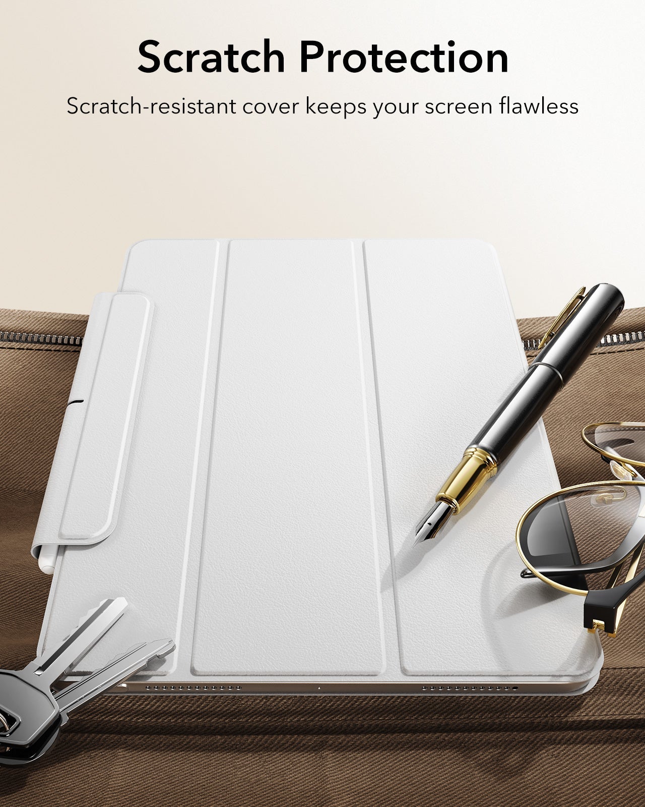 iPad Air 13" (M4) 2026 Rebound Magnetic Case - Brilliant White ESR ESR