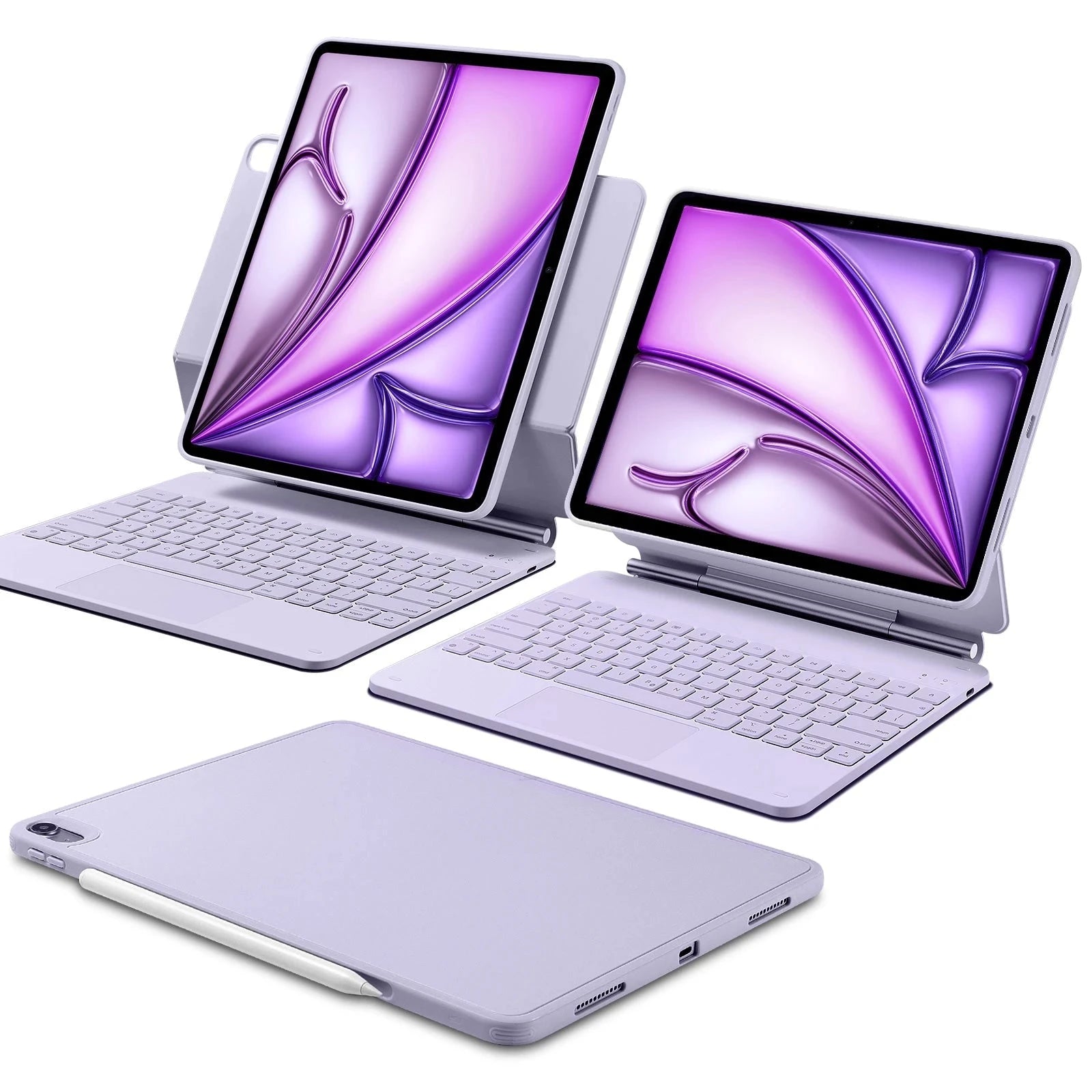 iPad Air 13" (M4) 2026 Rebound Magnetic Keyboard Case 360 - US Layout-Purple ESR ESR