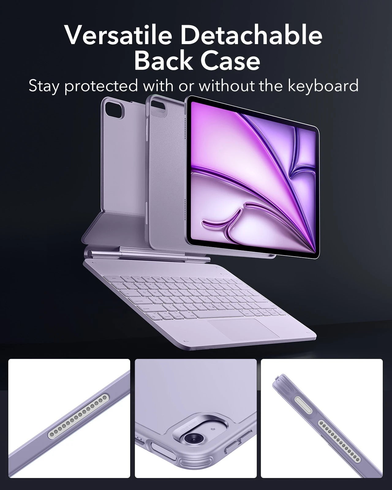 Versatile Detachable back case