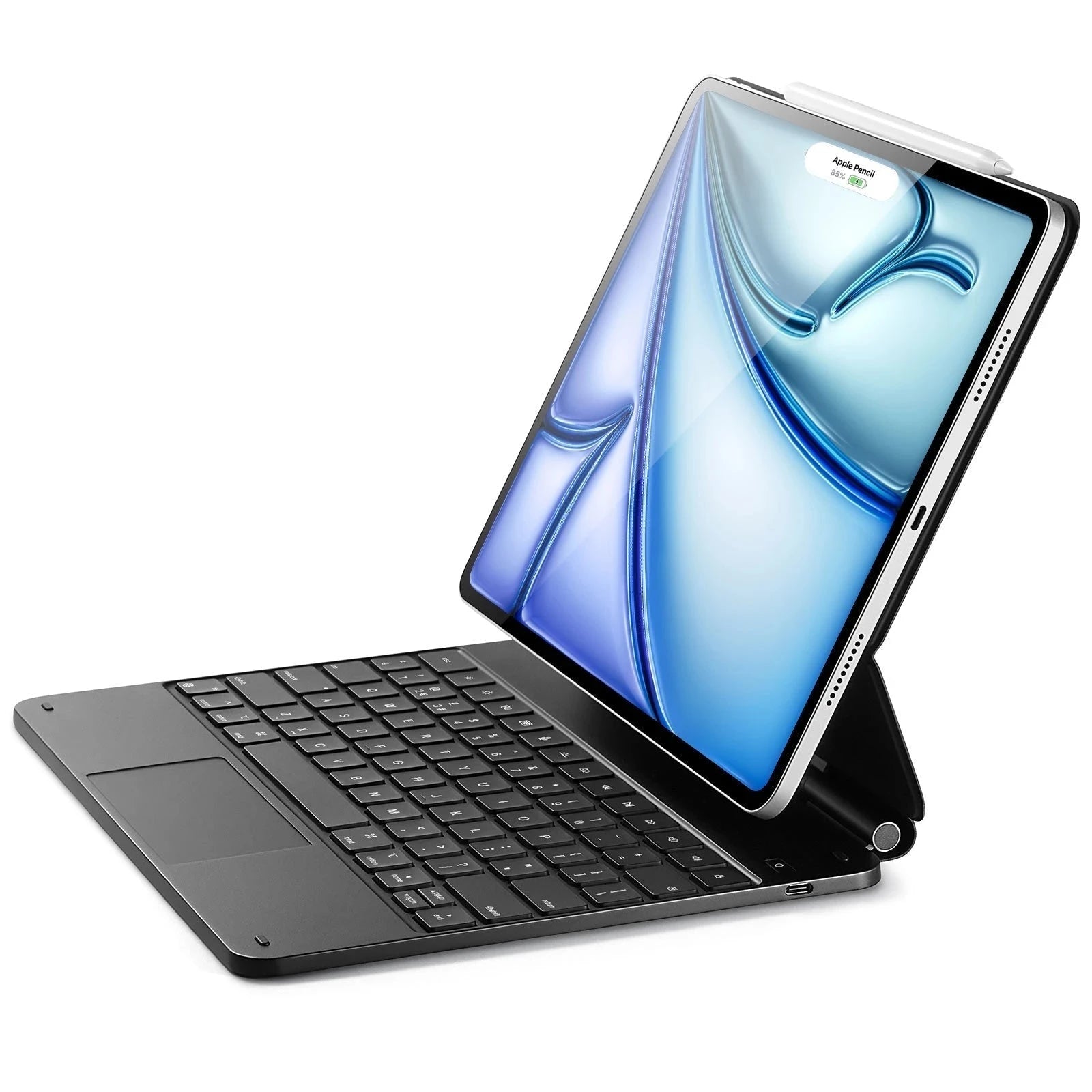 Black iPad Air 13(M4) Keyboard Case with Magnetic Stand | ESR Rebound