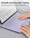  iPad Air 13-inch (M4) 2026 Keyboard Case with Pencil Holder-smooth and accurate typing