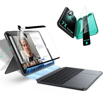 iPad Air 11" (M4, 2026) Shift Tastaturhülle (abnehmbar) & Paper-Feel Schutzbundle 