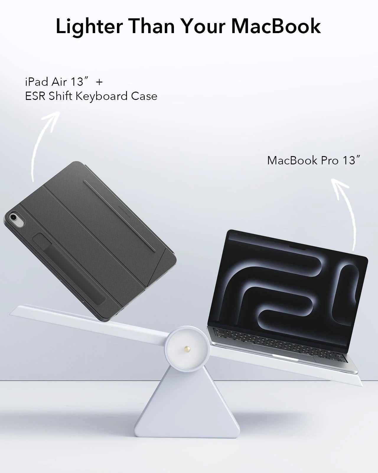 iPad Air 13" (M4) 2026 Shift Keyboard Case with Detachable-lighter than your MacBook