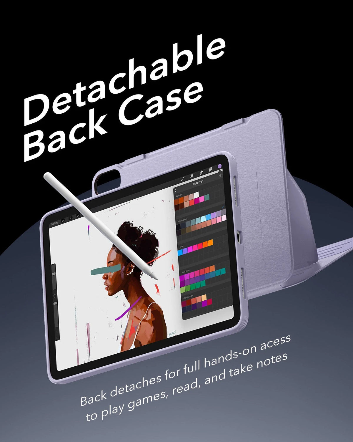 iPad Air 13" (M4) 2026 Shift Magnetic Case - Light Purple ESR ESR