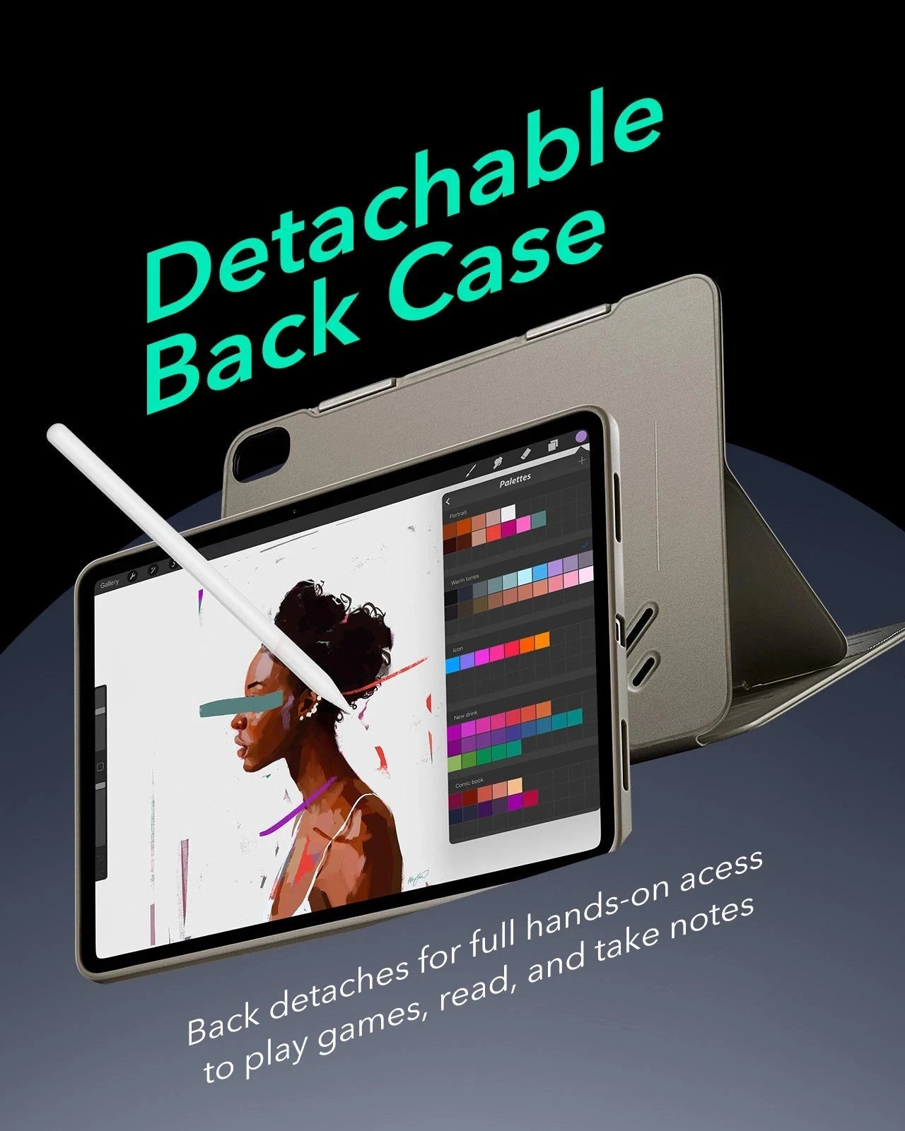 iPad Air 13" (M4) 2026 Shift Magnetic Case - Titanium ESR ESR