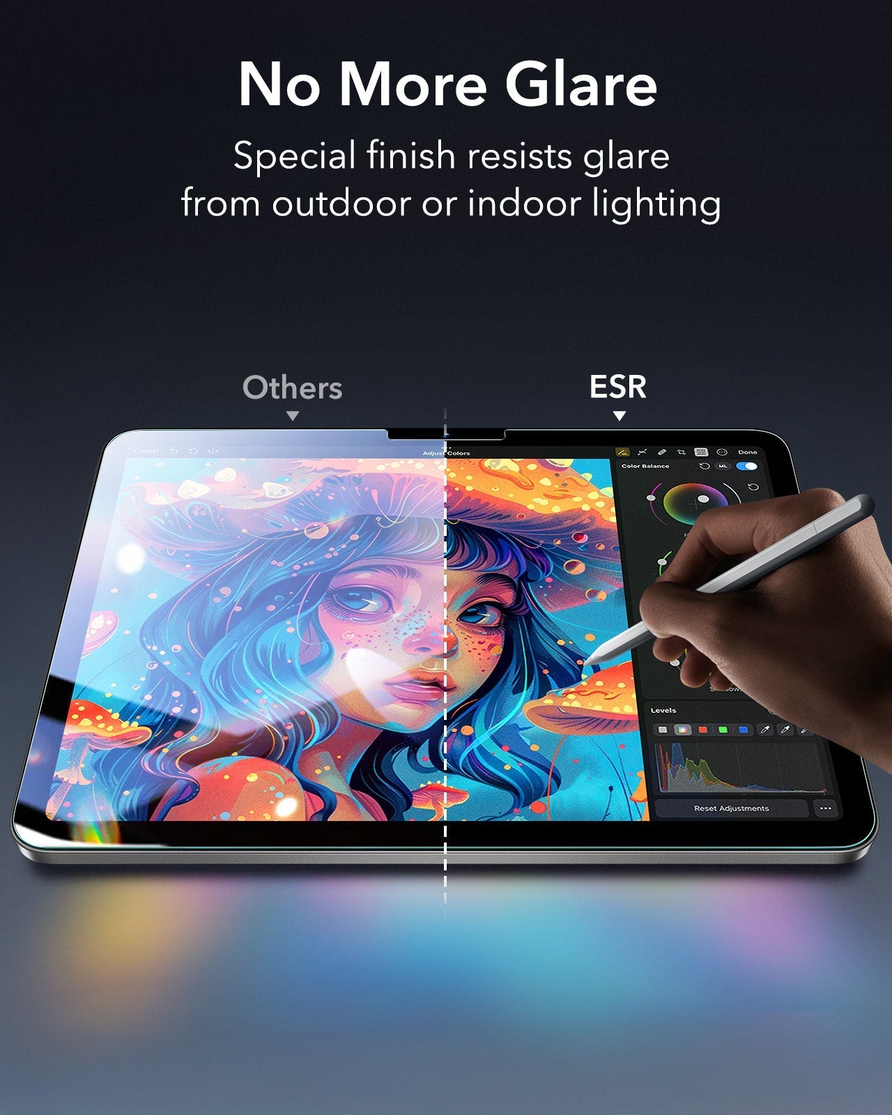 iPad Air 13" (M4) 2026 UltraFit Armorite® Paper-Feel Screen Protector – 2 Pack ESR ESR