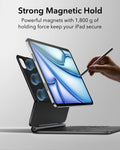 iPad Air 13-inch (M4) 2026 Keyboard Case with Pencil Holder-Strong Magnetic Hold