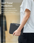 iPad Air 13-inch (M4) 2026 Keyboard Case with Pencil Holder-360 total protection