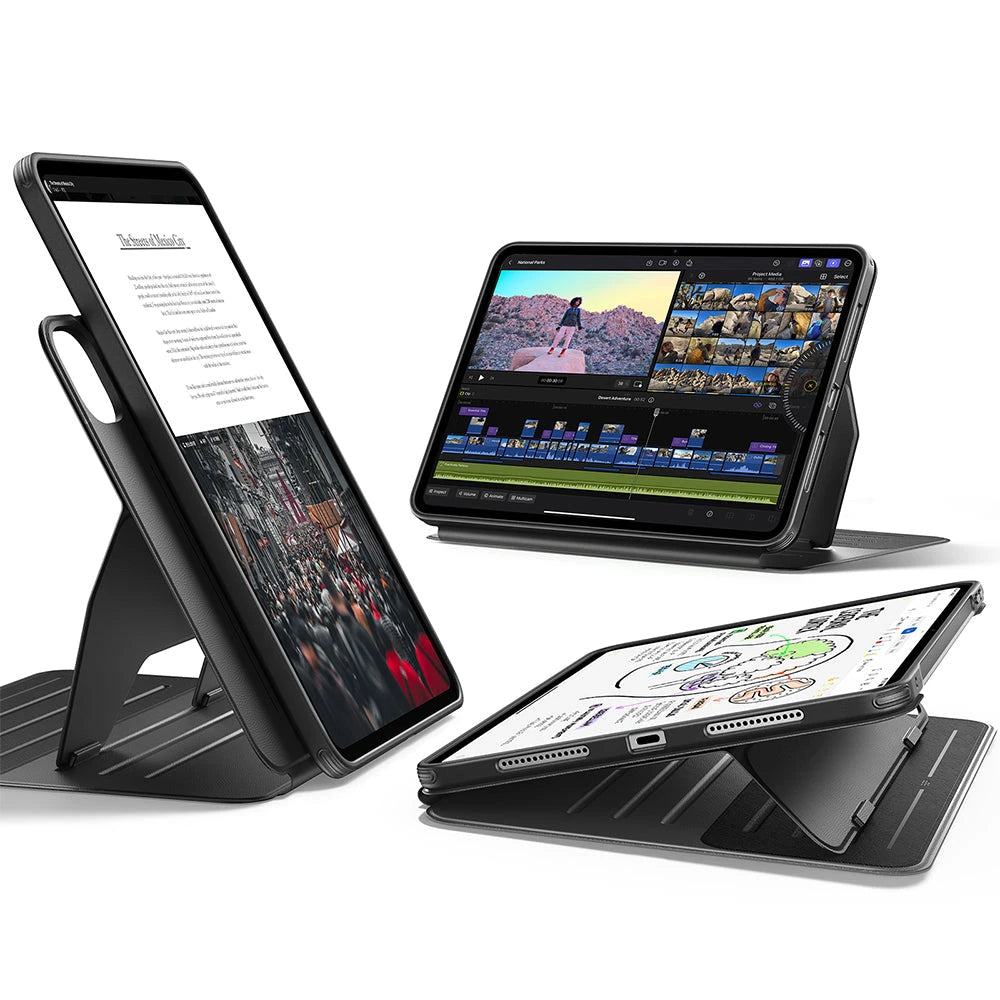 Black Shift Magnetic iPad Pro 11‑inch Cover with stylus holder