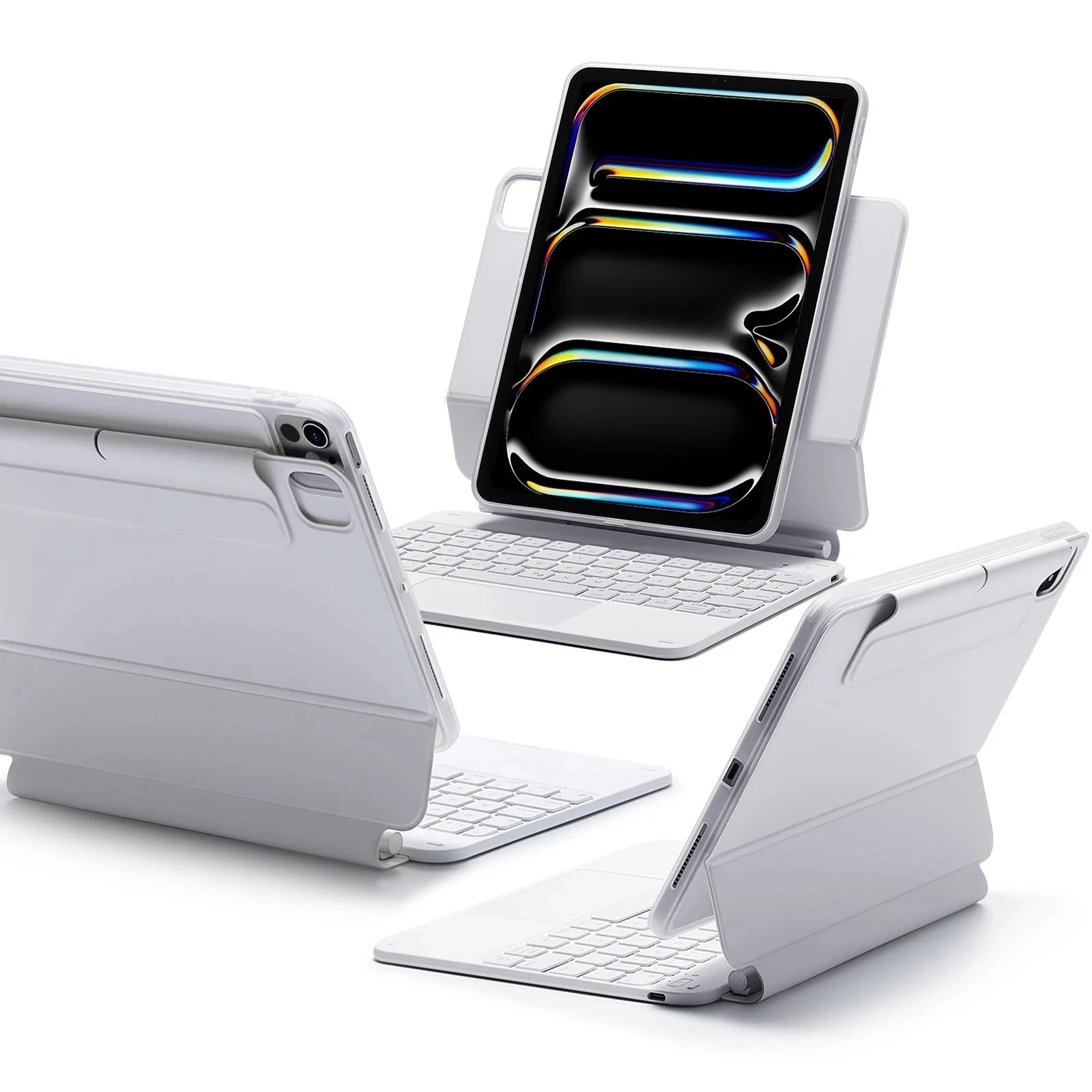 iPad Pro 11” (2025) Rebound Magnetic Keyboard Case 360 - US Layout-White ESR ESR