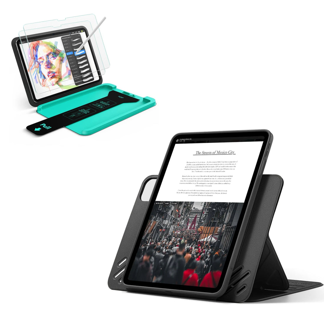 iPad Pro 11" (2025) Bundle Shift Magnetic Case & Armorite® Paper-Feel Protection - Black ESR ESR