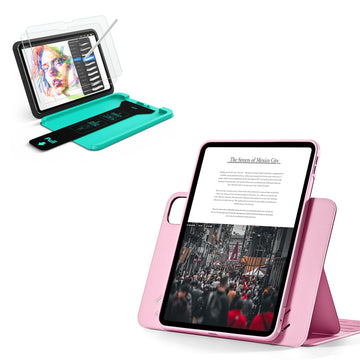iPad Pro 11" (2025) Bundle Shift Magnetic Case & Armorite® Paper-Feel Protection - Pink ESR ESR
