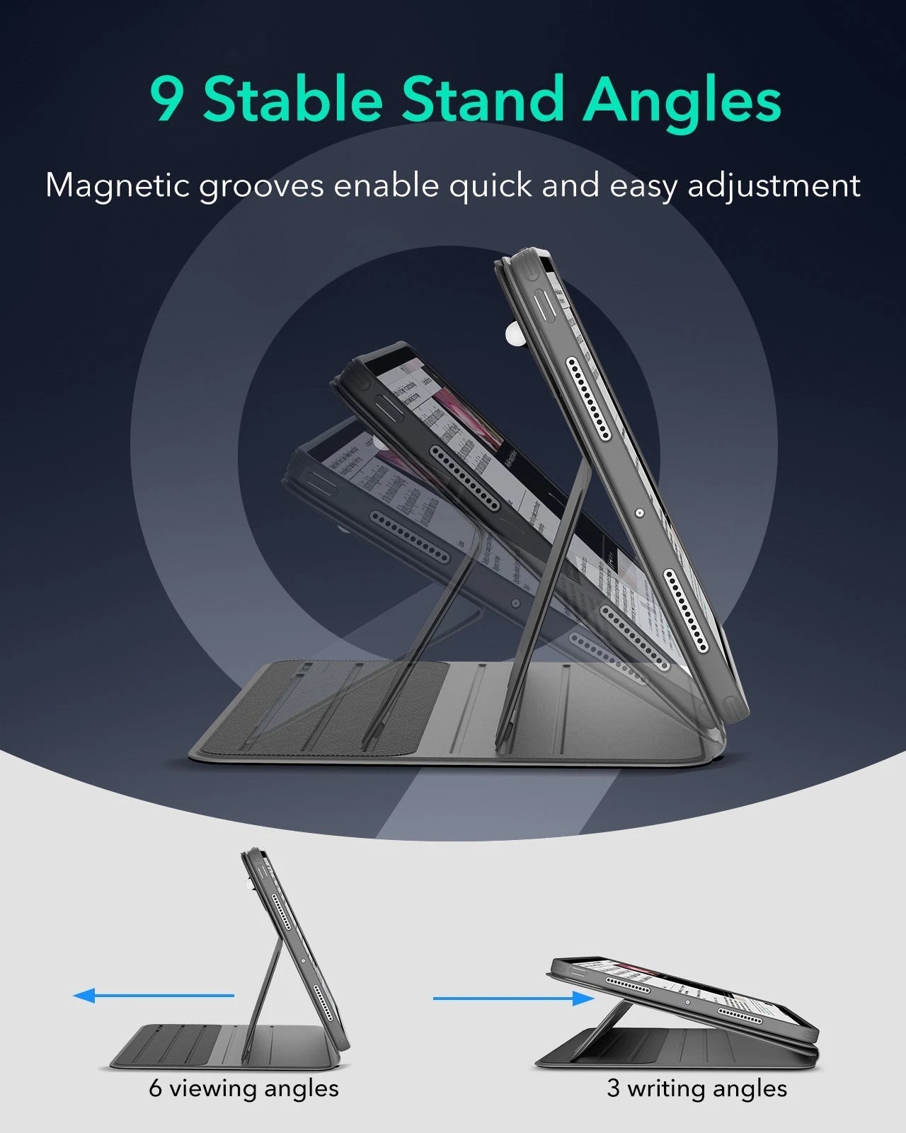 iPad Pro 11" (2025) Bundle Shift Magnetic Case & Armorite® Paper-Feel Protection - Gray ESR ESR