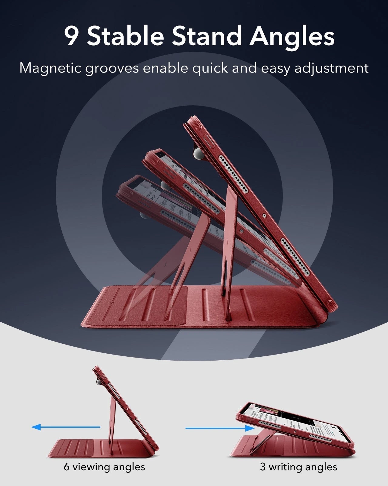 iPad Pro 11" (2025) Bundle Shift Magnetic Case & Armorite® Paper-Feel Protection - Red ESR ESR