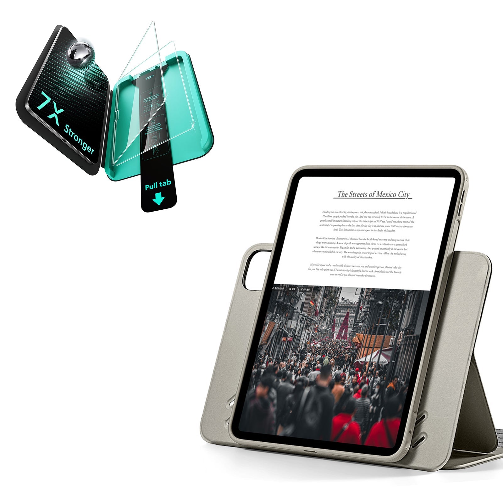 iPad Pro 11" (2025) Bundle Shift Magnetic Case & Armorite® Protection - Titanium ESR ESR