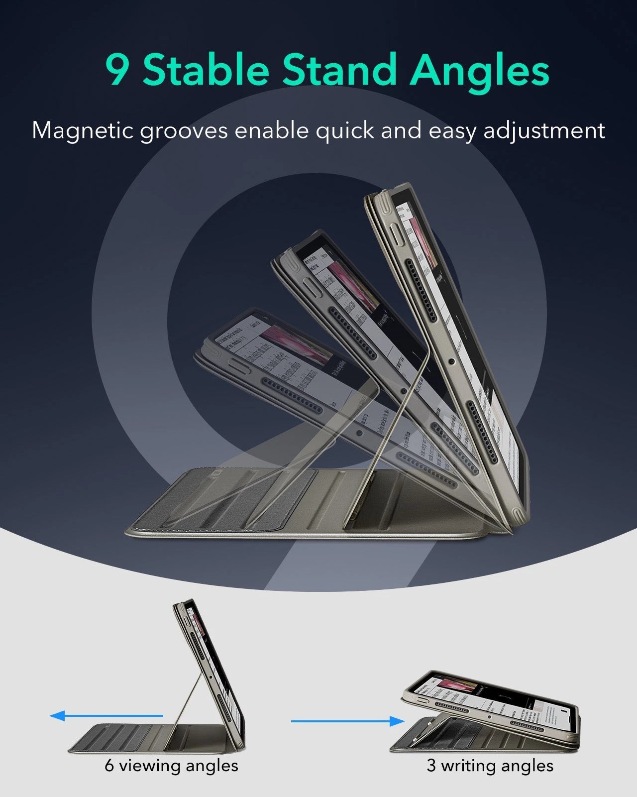 iPad Pro 11" (2025) Bundle Shift Magnetic Case & Armorite® Paper-Feel Protection - Titanium ESR ESR