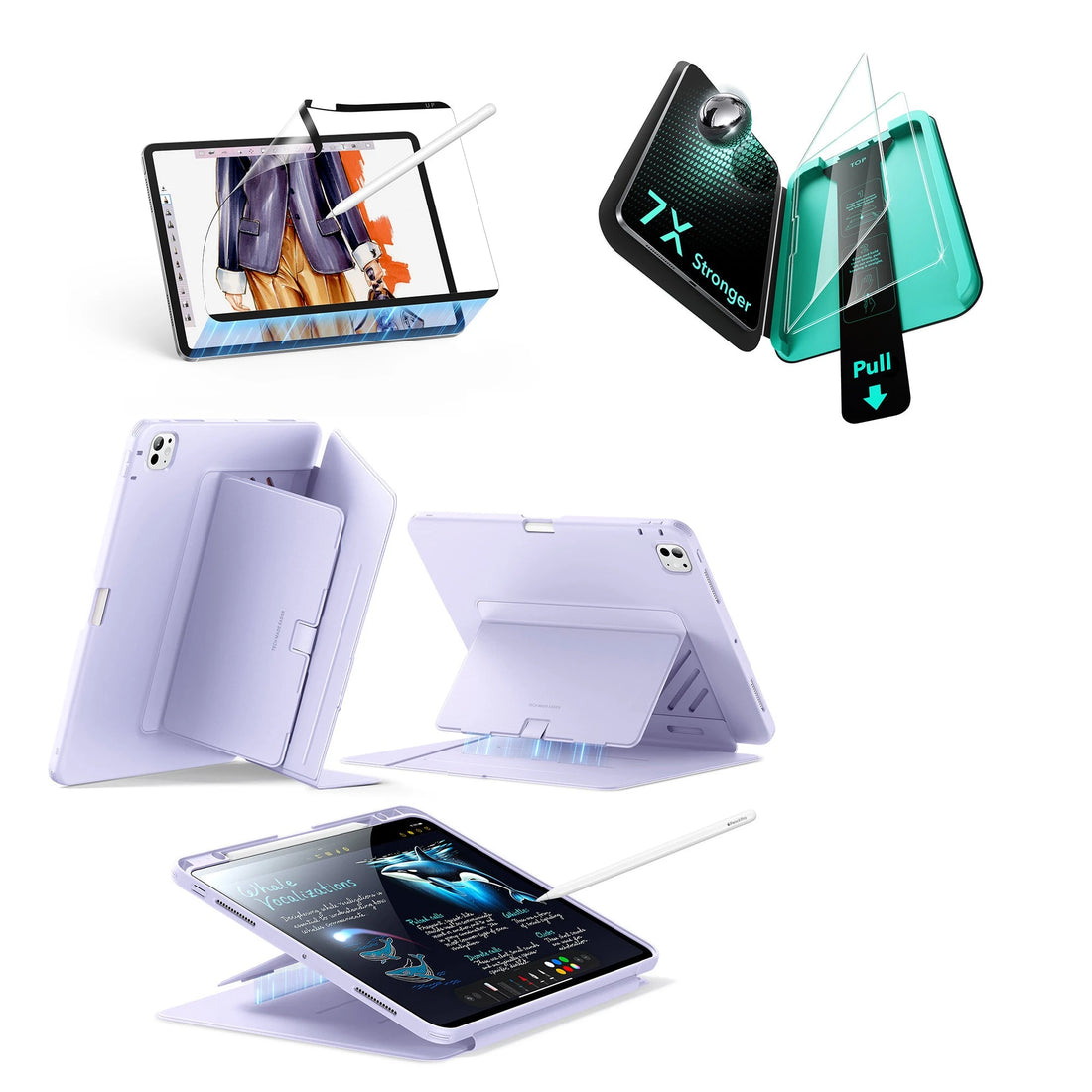 iPad Pro 11ʺ (2025) Flip Transformation Bundle - Purple ESR ESR
