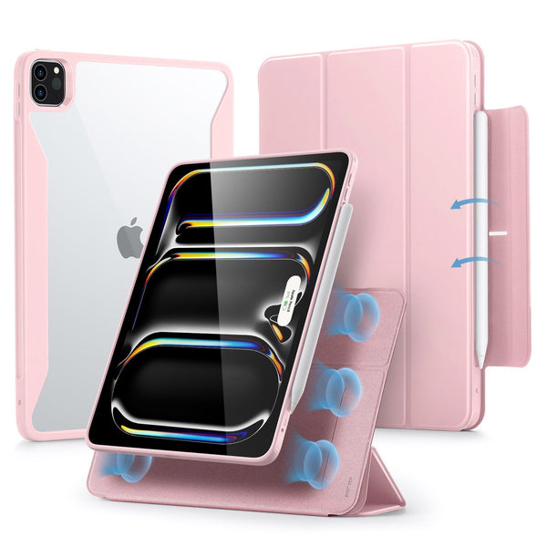Rack　Apple iPad Pro 11インチ Pink iPad Pro 11 Case with Apple Pencil Holder (M5,2025)|ESR