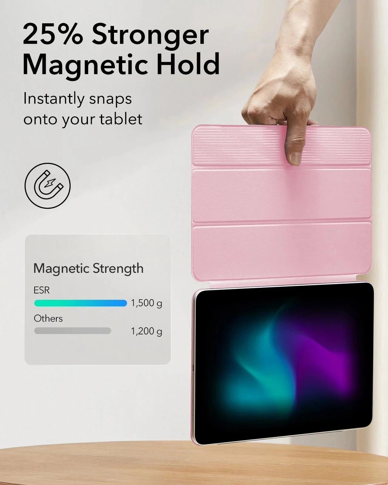 iPad Pro 11" (2025) Rebound Magnetic Case - Pink ESR ESR