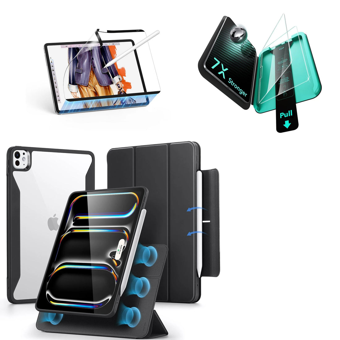iPad Pro 11ʺ (2025) Rebound Transformation Bundle - Black ESR ESR