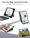 iPad Pro 11 2025 Detachable Keyboard Case with Magnetic Pen Holder -flex your way，lead and innovate