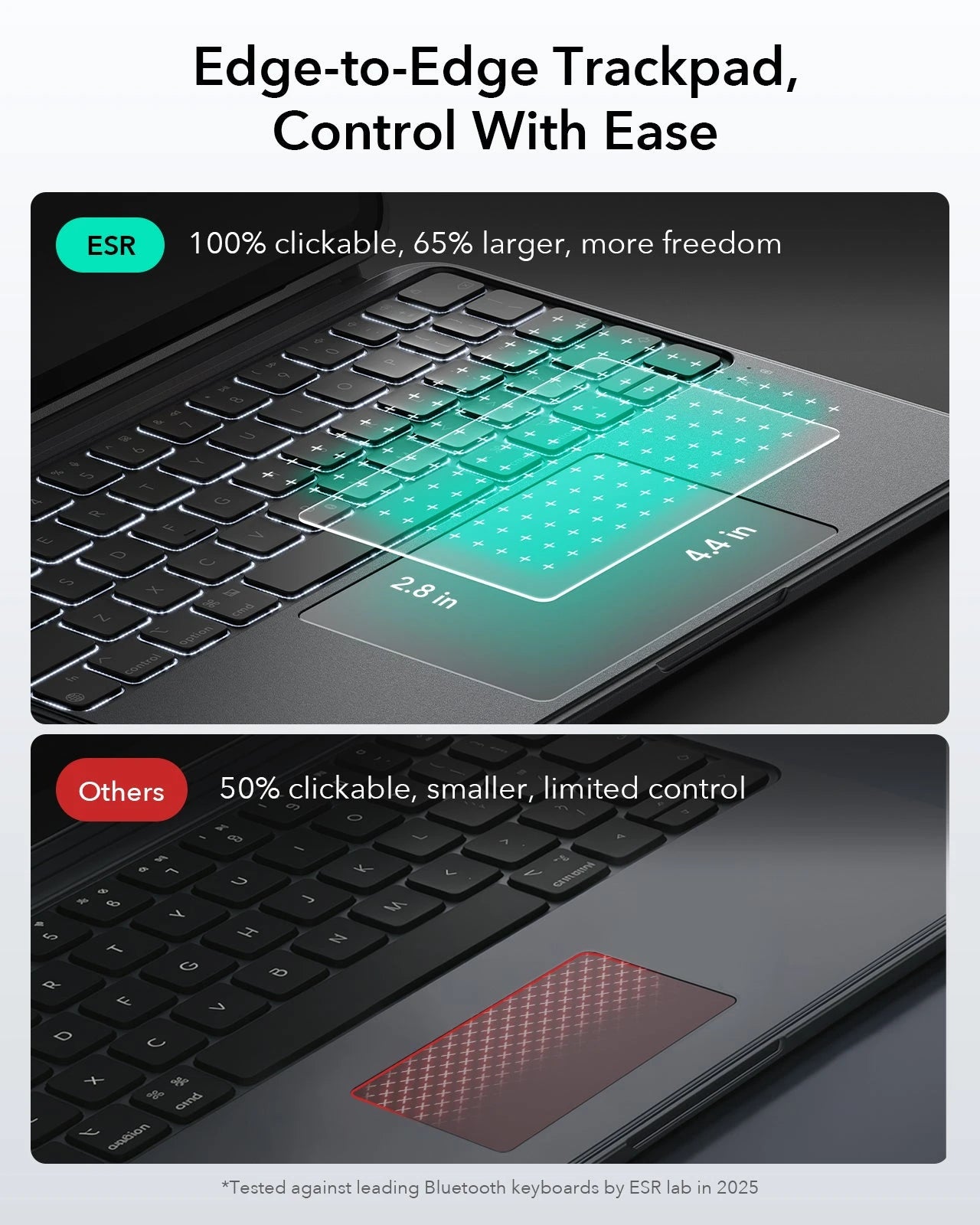 Gray Keyboard Tablet Cases with Pen Holder for iPad Pro 11(M5)|ESR