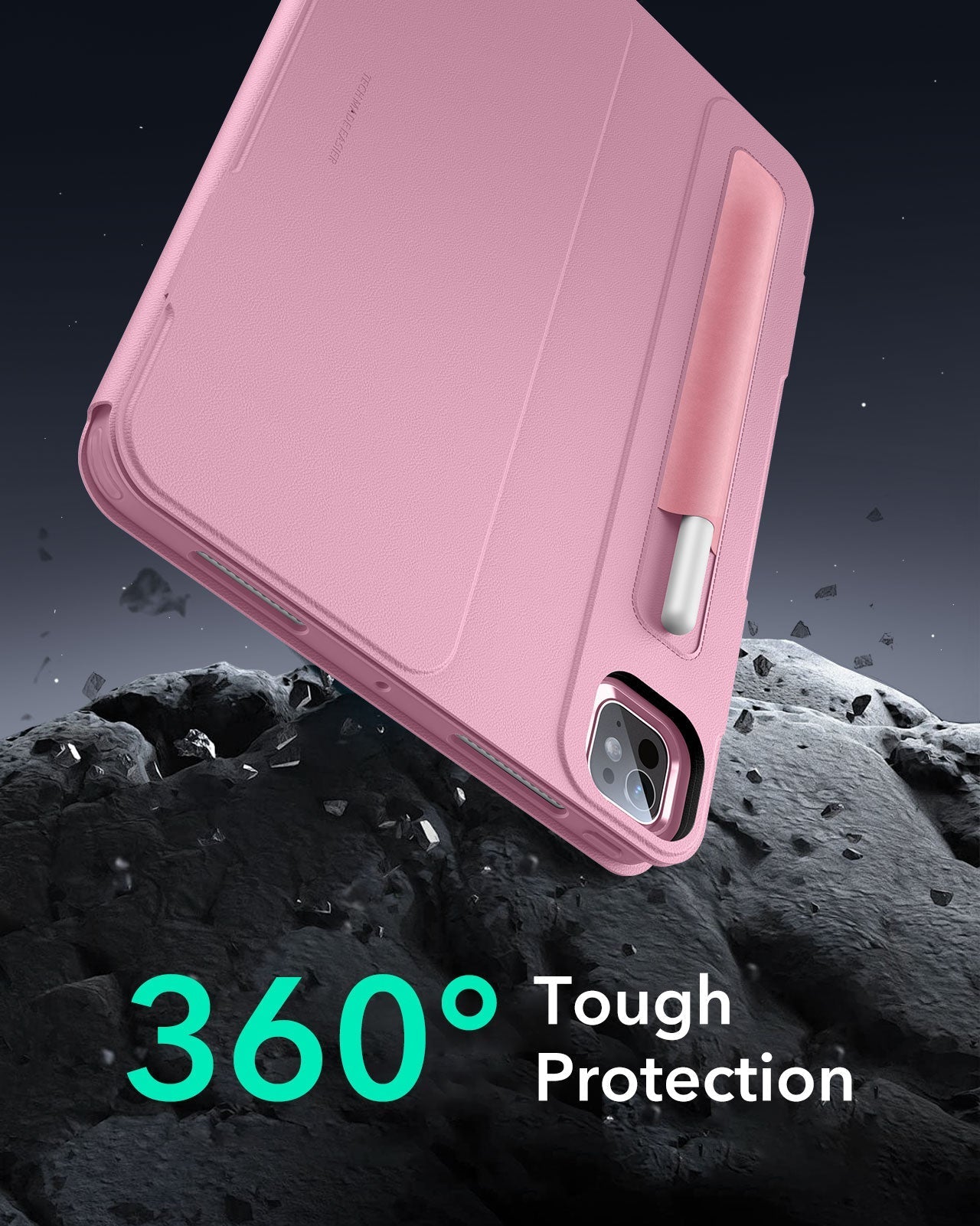 Magnetic Shift Pink iPad Pro 11 Case & Cover (M5) with Pencil