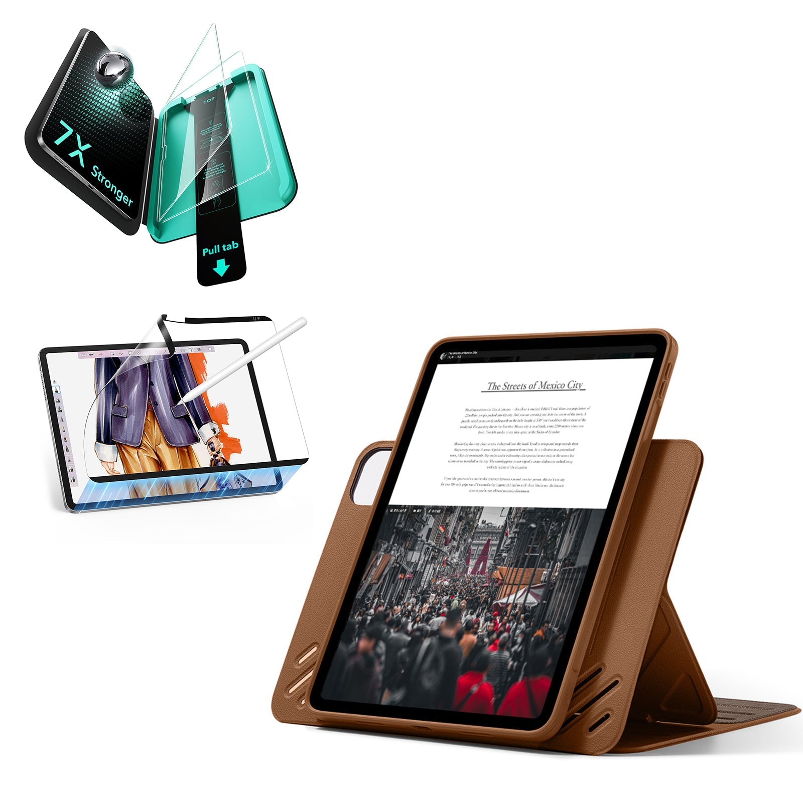 iPad Pro 11" (2025) Shift Transformation Bundle - Brown ESR ESR