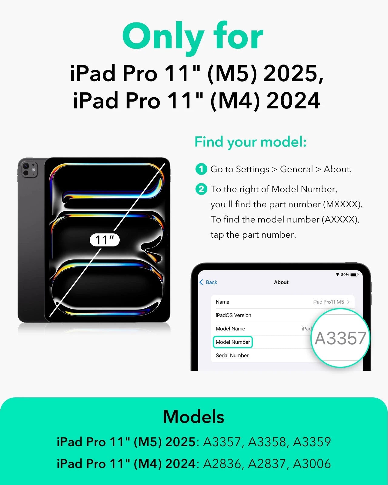 iPad Pro 11" (M5) 2025 UltraFit Armorite® Pro Screen Protector - 1 Pack ESR ESR