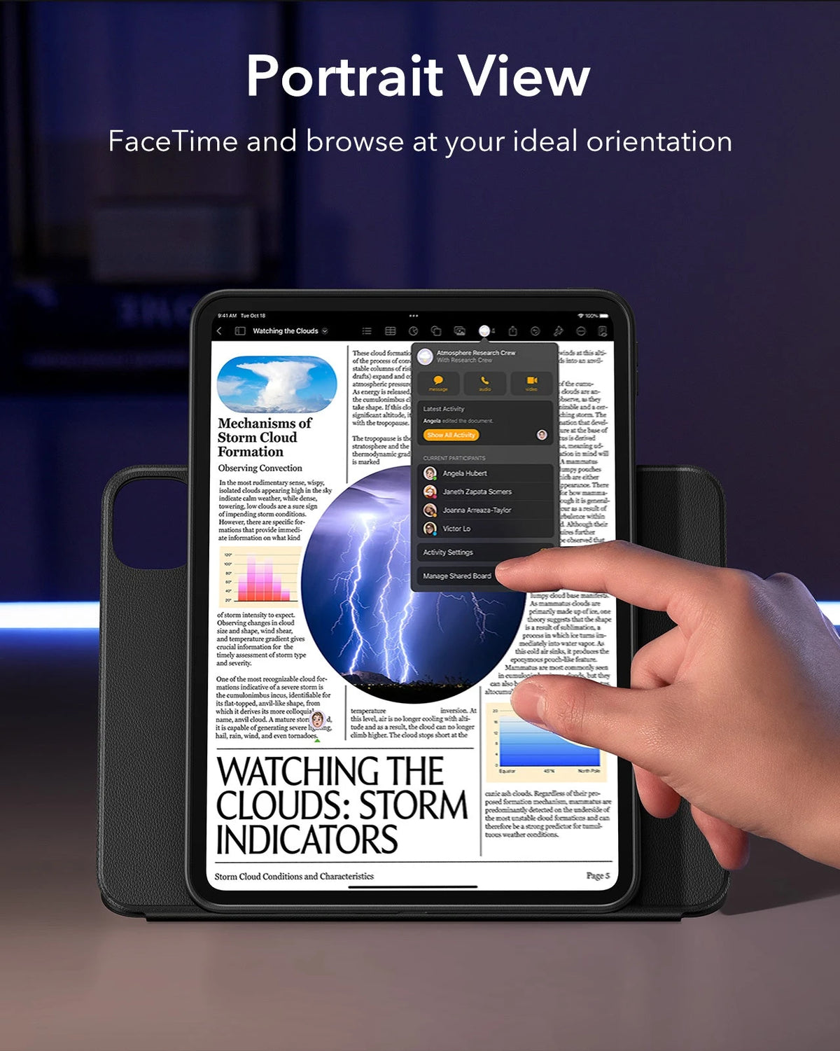 iPad Pro 13ʺ (2024) Shift Magnetic Case - Black ESR ESR