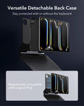Rebound magnetic keyboard case 360-Versatile detachable back case