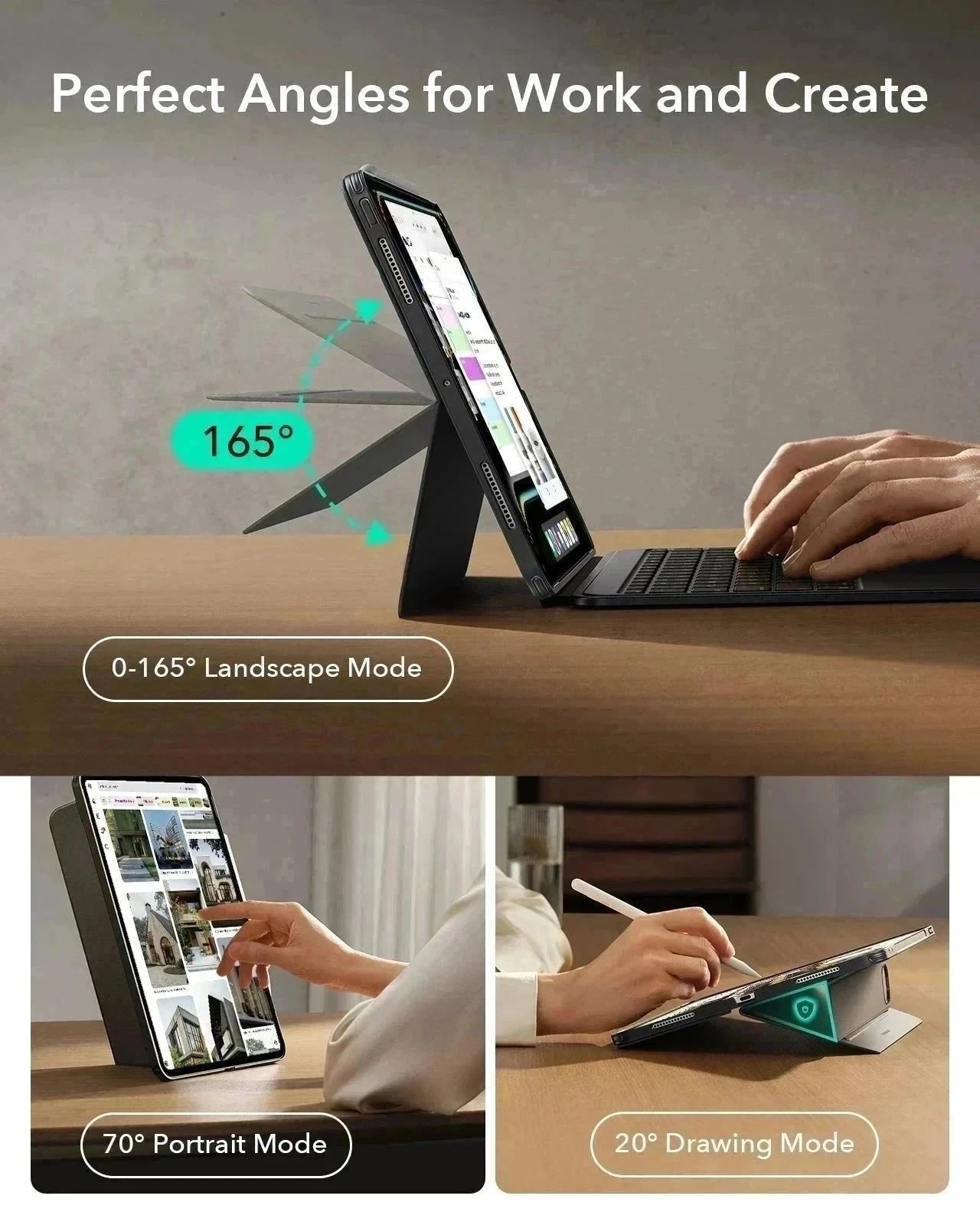 perfect three angles for work and create