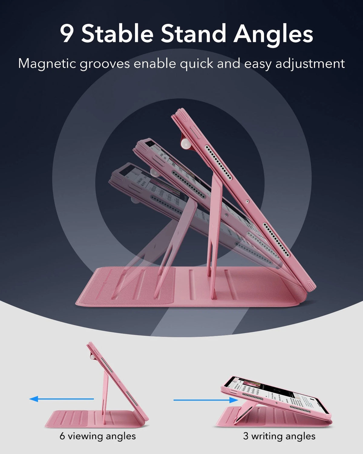 iPad Pro 13" (2025) Bundle Shift Magnetic Case & Armorite® Paper-Feel Protection - Pink ESR ESR