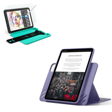 iPad Pro 13" (2025) Bundle Shift Magnetic Case & Armorite® Paper-Feel Protection - Purple ESR ESR
