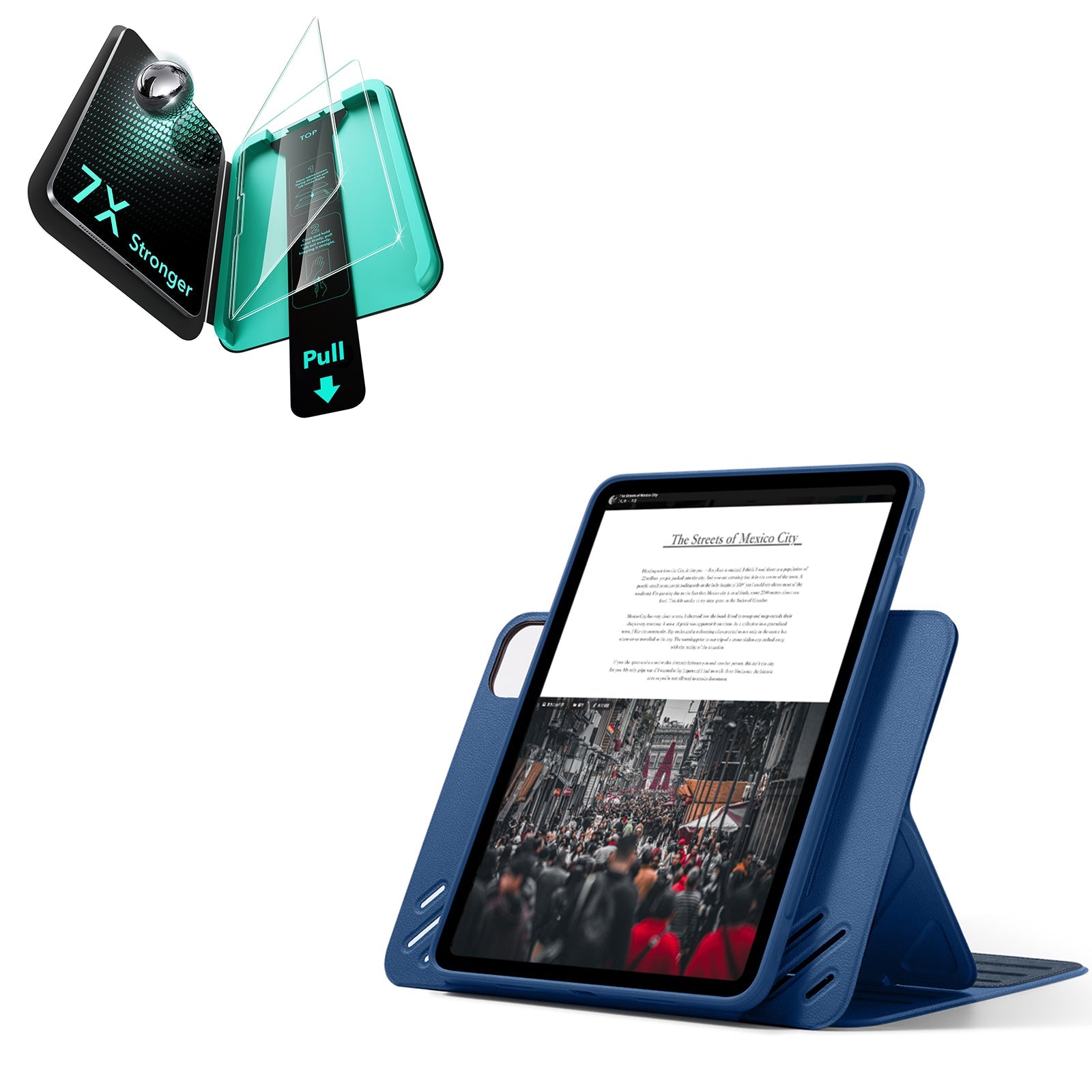 iPad Pro 13" (2025) Bundle Shift Magnetic Case & Armorite® Protection - Navy Blue ESR ESR