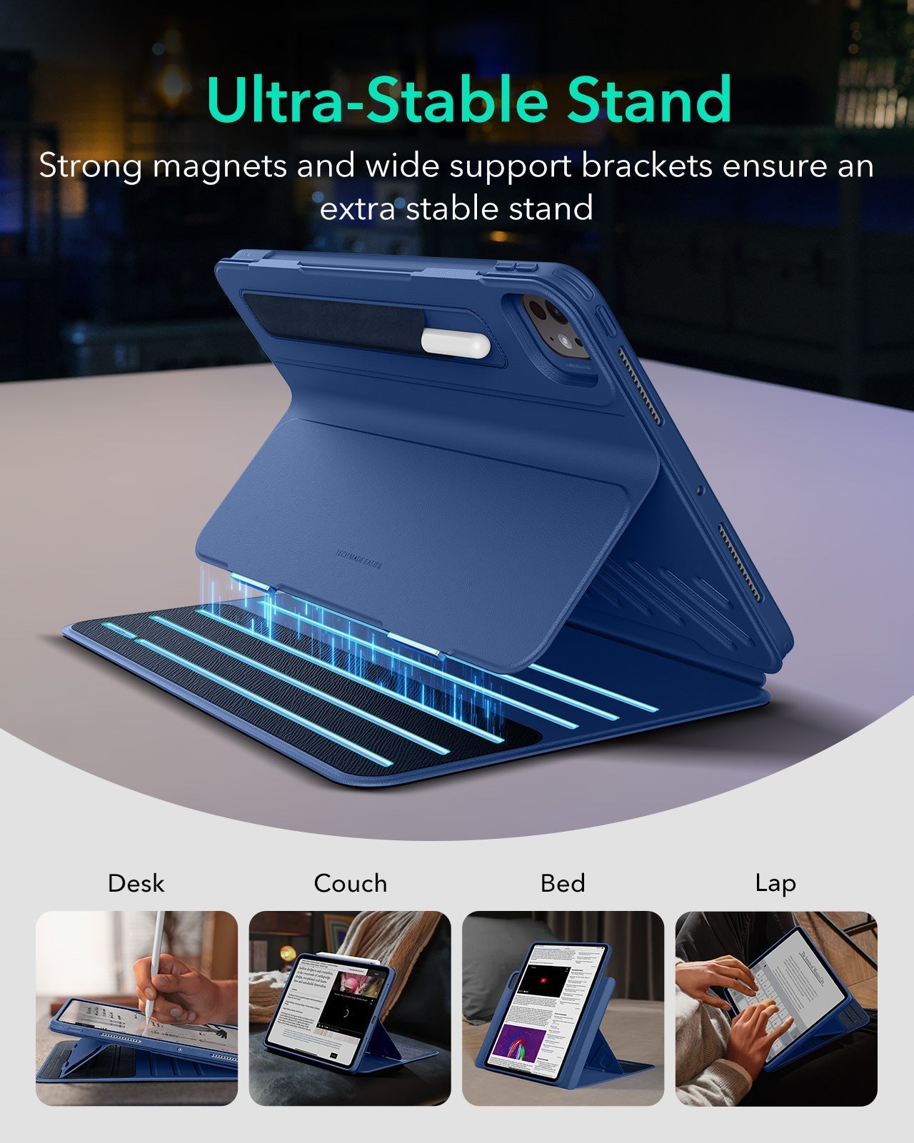 iPad Pro 13" (2025) Bundle Shift Magnetic Case & Armorite® Protection - Navy Blue ESR ESR