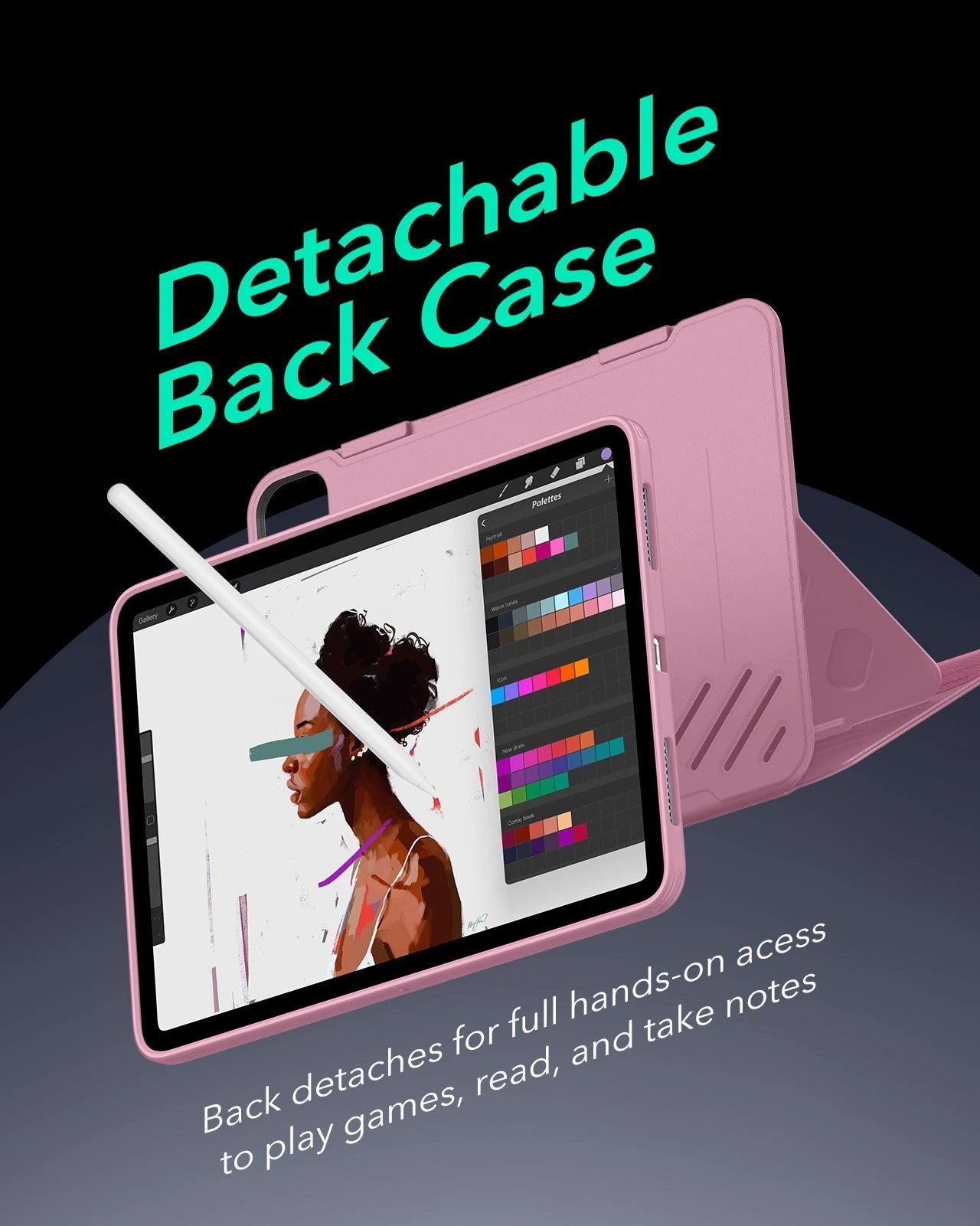 iPad Pro 13" (2025) Bundle Shift Magnetic Case & Armorite® Protection - Pink ESR ESR