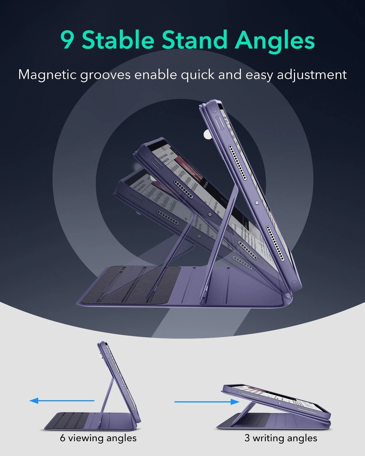 iPad Pro 13" (2025) Bundle Shift Magnetic Case & Armorite® Protection - Purple ESR ESR