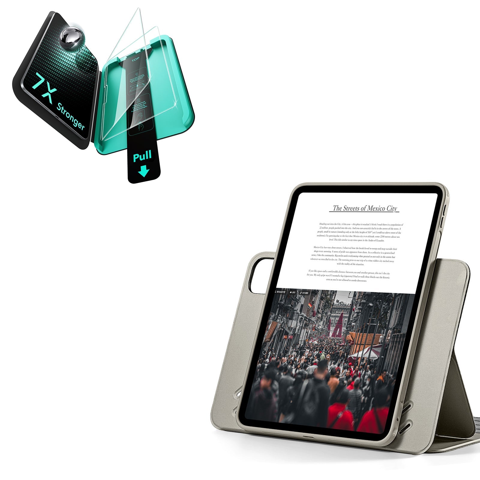 iPad Pro 13" (2025) Bundle Shift Magnetic Case & Armorite® Protection - Titanium ESR ESR