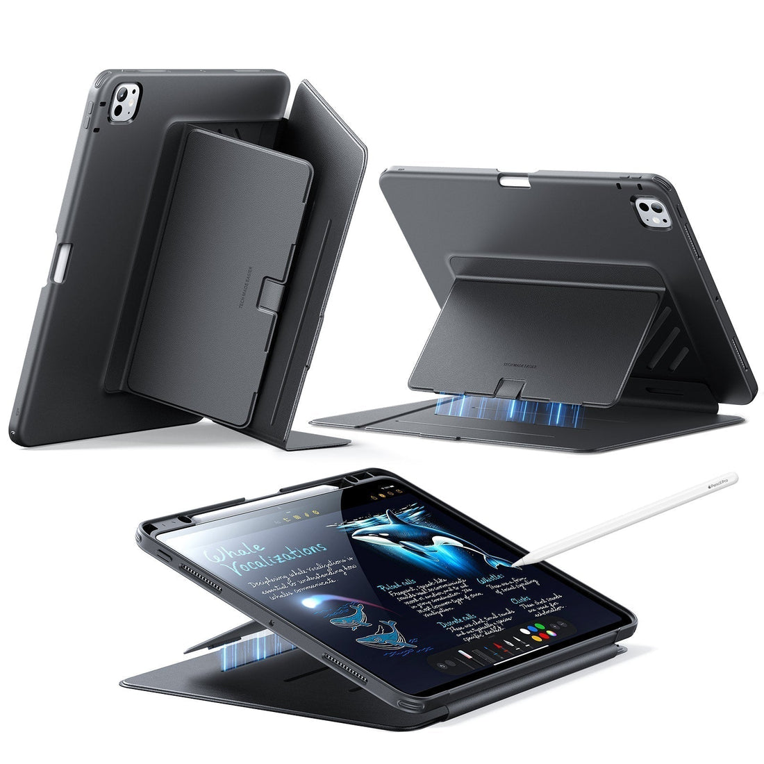iPad Pro 13" (2024) Flip Magnetic Case with Pencil Holder - Black ESR ESR