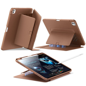 iPad Pro 13" (2024) Flip Magnetic Case with Pencil Holder - Brown ESR ESR