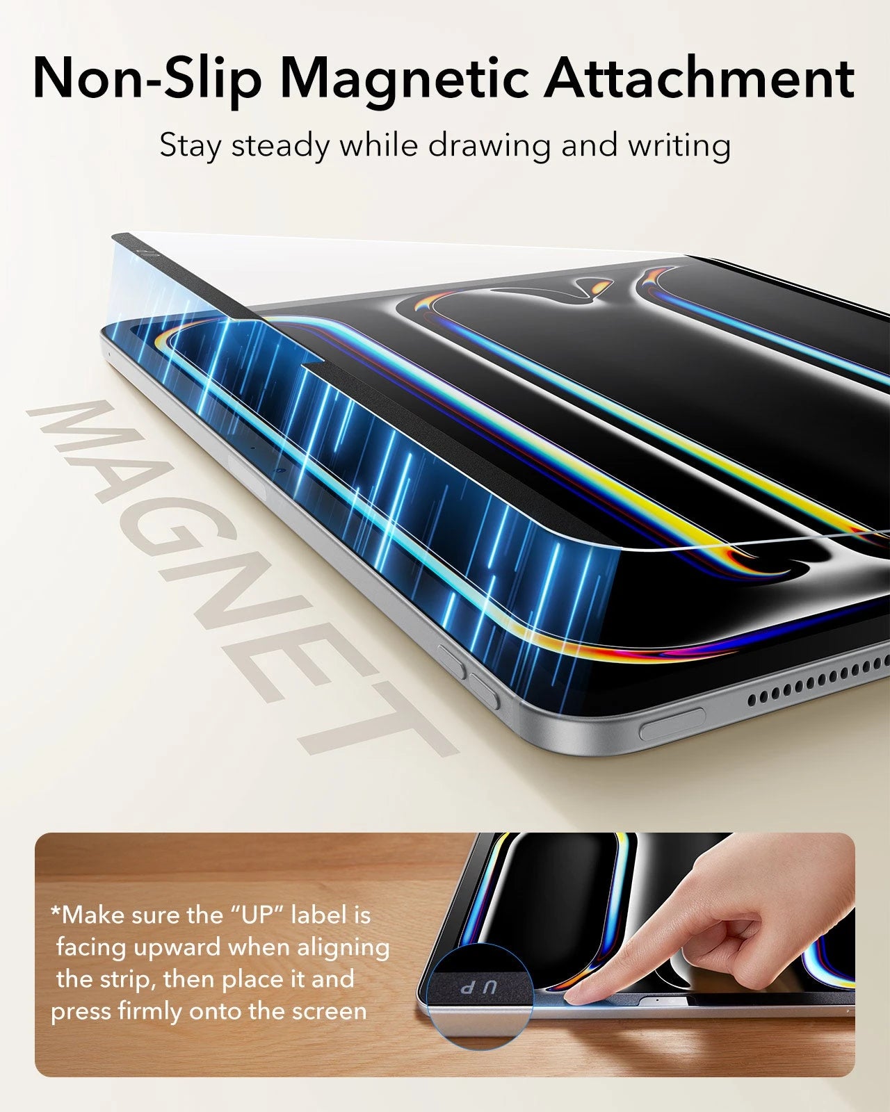 iPad Pro 13" (2025) Paper-Feel Magnetic Screen Protector – 1 Pack ESR ESR