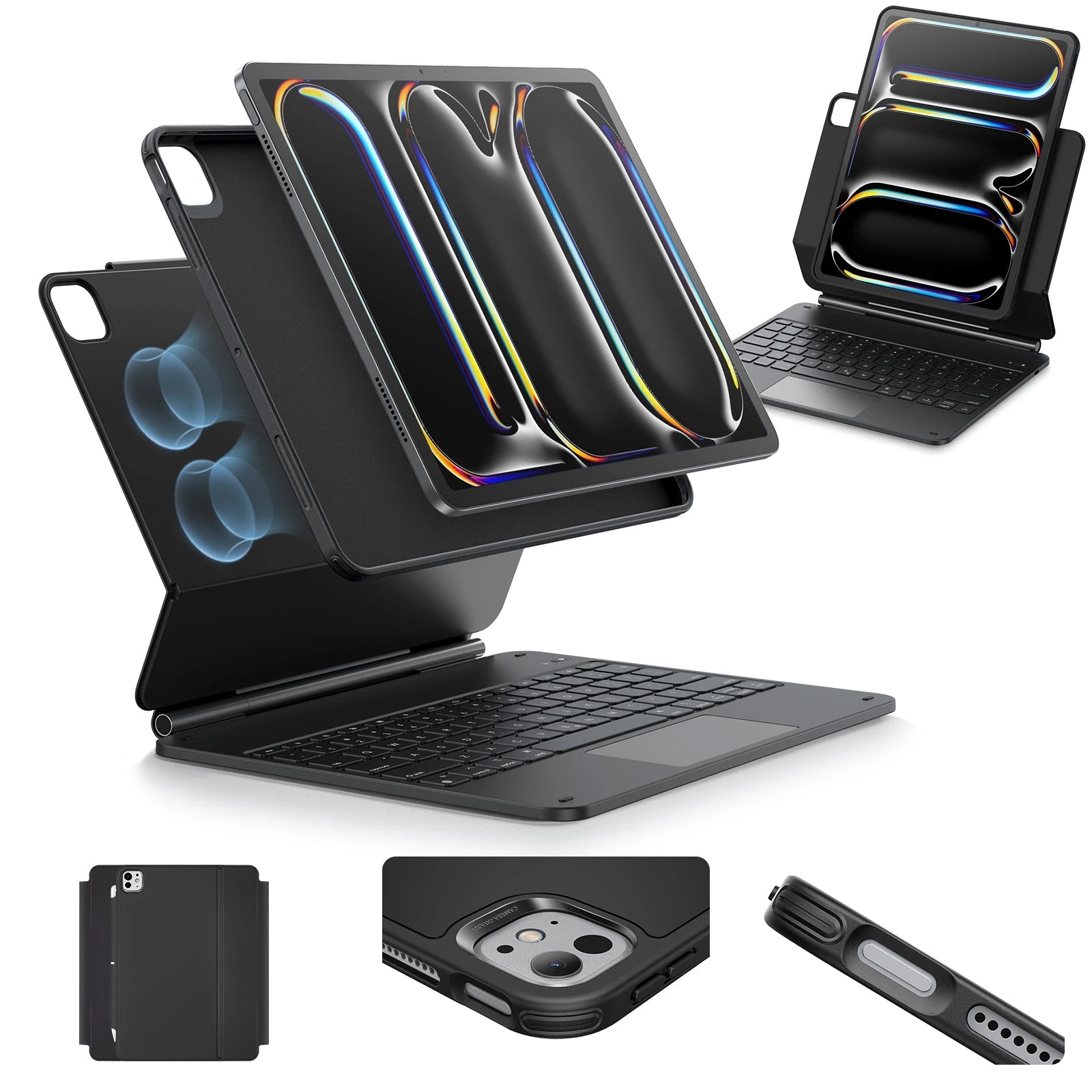 Magnetic iPad Pro 13 inch Keyboard Case & Cover (M4,2024) - ESR