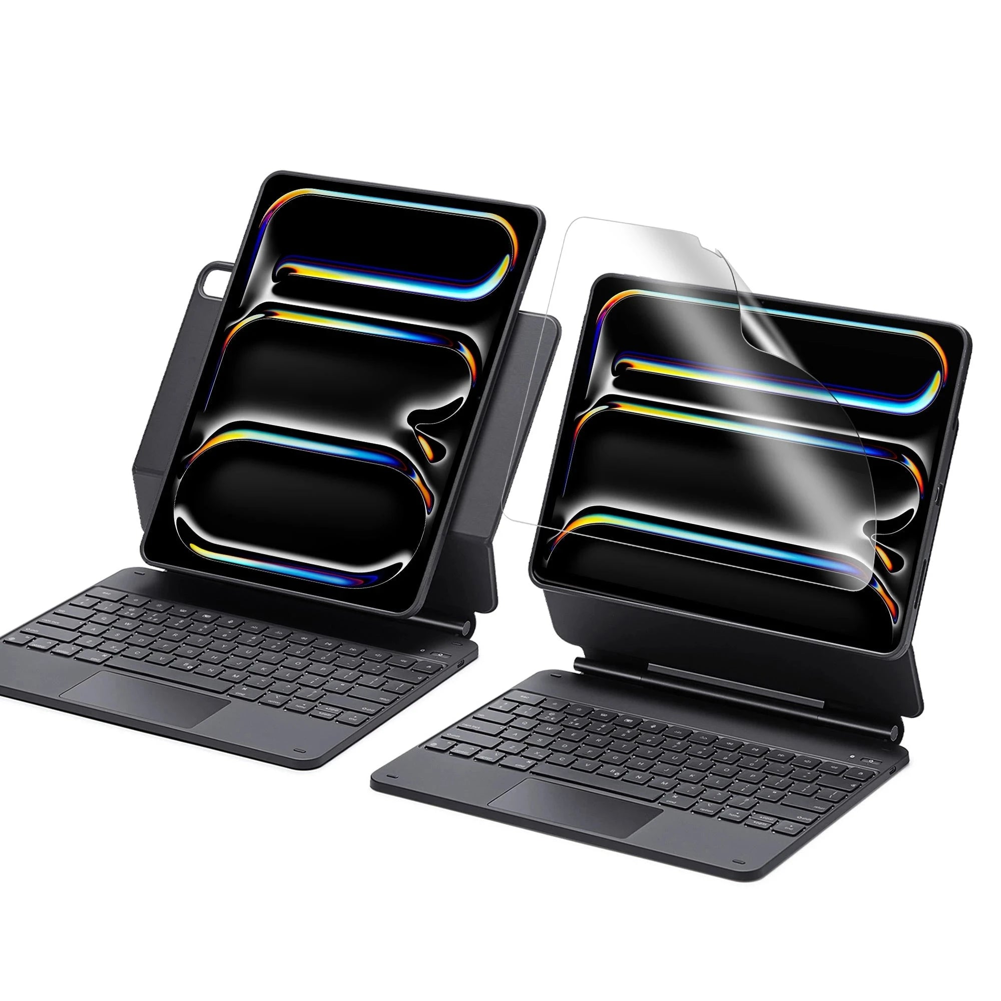 iPad本体 Himatul latif Anthrazit iPad Pro 13 (M5,2025) Tastaturhülle & Paper-Feel Bundle