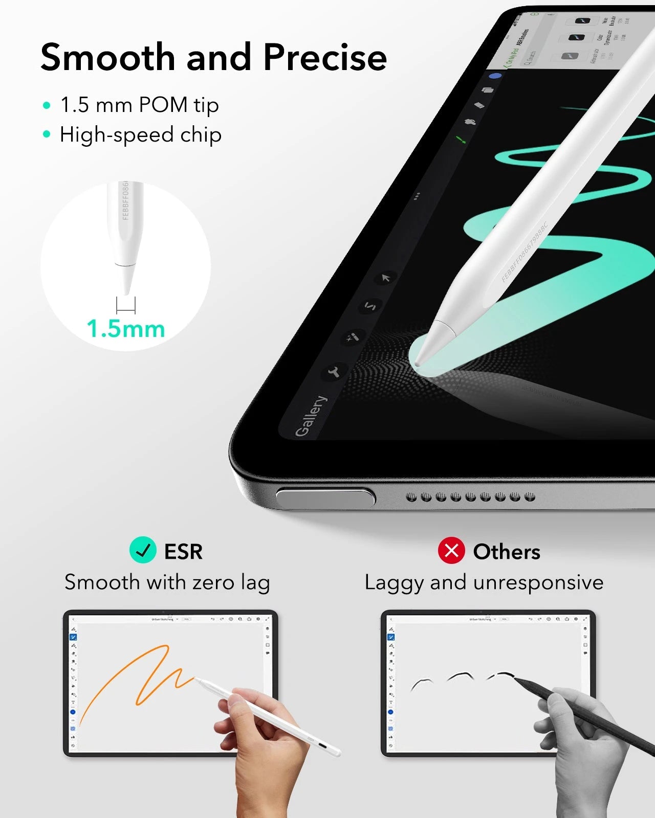 iPad Pro 13'' (2025) Rebound magnetische Tastaturhülle 360 Pencil Bundle - DE Layout-Anthrazit ESR ESR